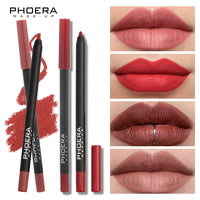 Waterproof Matte Lipliner Pencil Sexy Red Contour Tint Lipstick Lasting Non-stick Cup Moisturising Lips Makeup Cosmetic 12Color