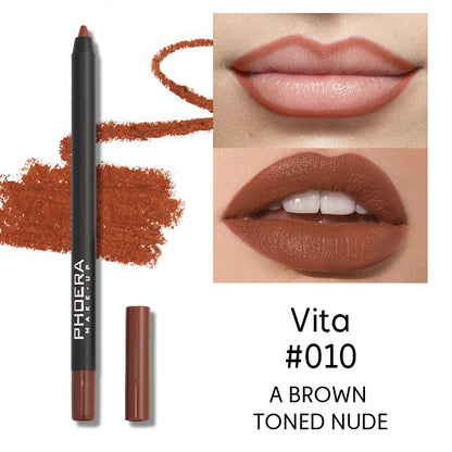 Waterproof Matte Lipliner Pencil Sexy Red Contour Tint Lipstick Lasting Non-stick Cup Moisturising Lips Makeup Cosmetic 12Color